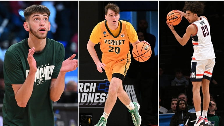 Finley Sheridan of Stetson, TJ Long of Vermont and Jayden...