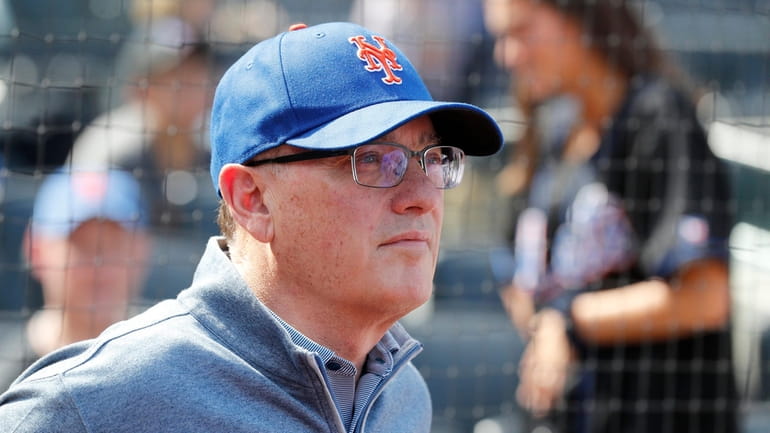 Mets owner Steve Cohen looks on before a game against...