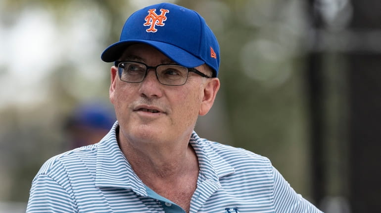 Mets owner Steve Cohen during a spring training workout on Feb....