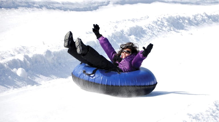 Snow tubing is but one of the winter sports available...