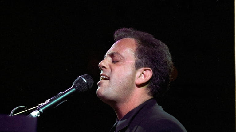 Billy Joel in concert at the Nassau Coliseum in Uniondale...