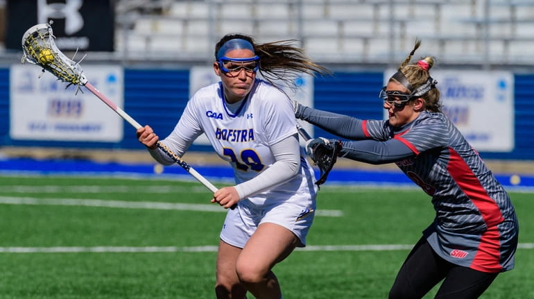 Hofstra's Alyssa Parrella during a March 23, 2019, game against...