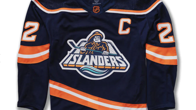 Icethetics: NY Islanders Reverse Retro Fisherman to be blue and