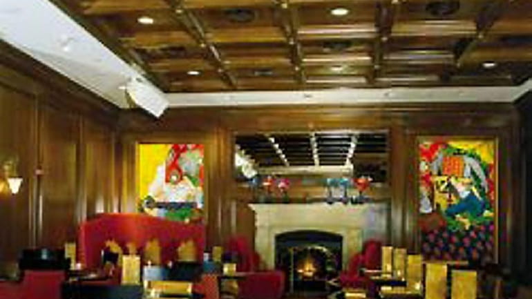 Interior of Rein restaurant at the Garden City Hotel in...