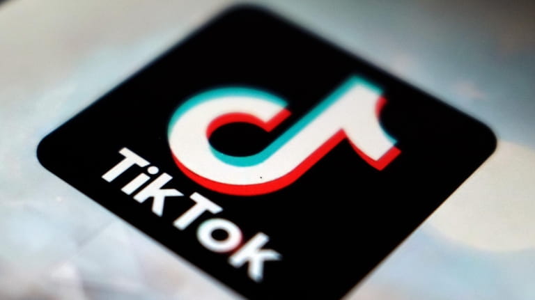 The TikTok app logo is displayed on a screen, Sept....