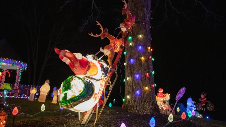 The Koerner family's Christmas lights display in Shoreham.