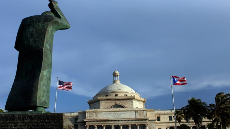 The Capitol of Puerto Rico stands in San Juan, Puerto...