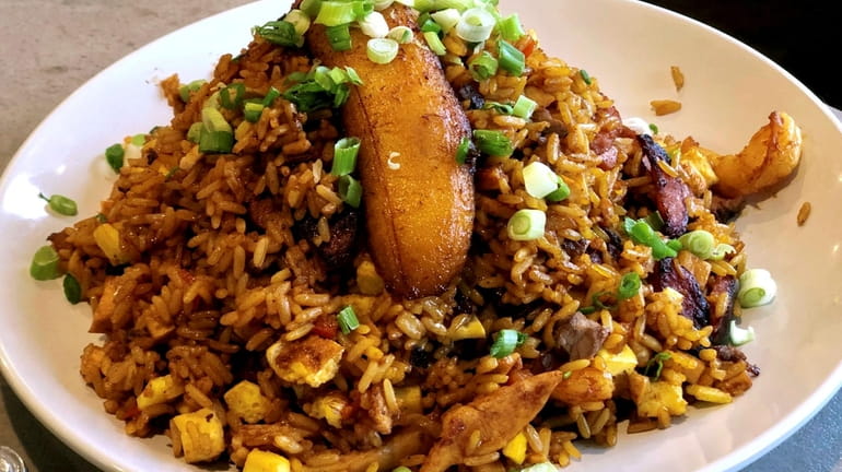 Chaulafan rice, an Ecuadoran-food staple, at Tiesto's Restaurant in Patchogue.  