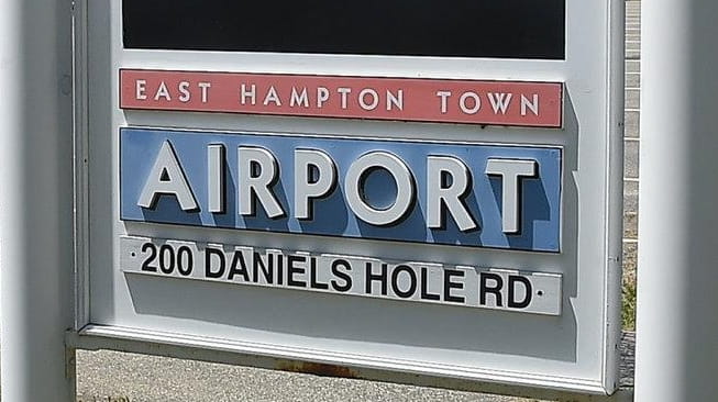 Chemicals were found at the East Hampton Airport.