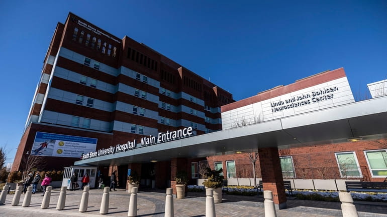 South Shore University Hospital in Bay Shore in February, 2022....