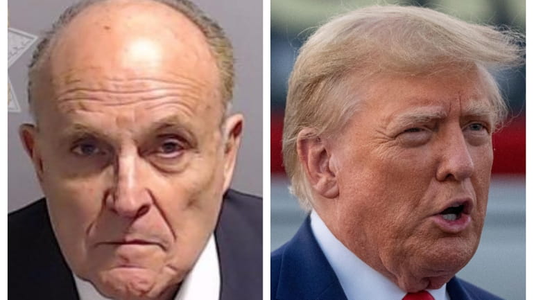 Rudy Giuliani, left, and former President Donald Trump were recently...