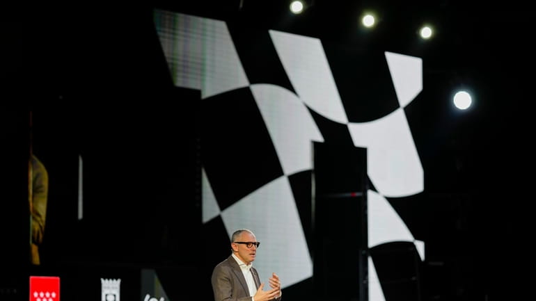 CEO of Formula One Group Stefano Domenicali speaks during a...