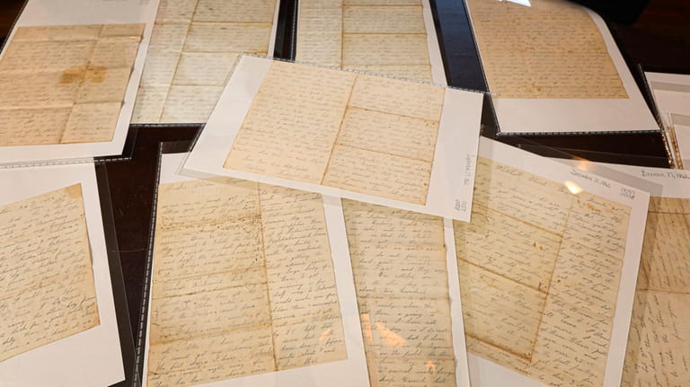 Some of the 97 letters written by Frederick Wright Sr.,...
