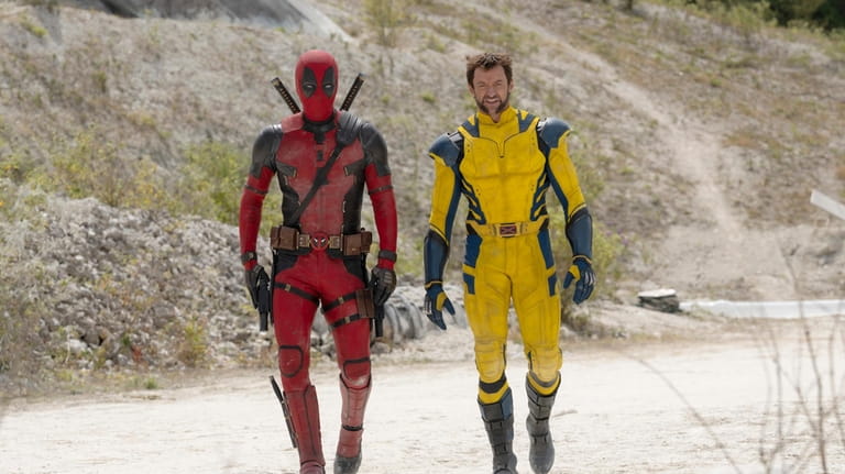 Hugh Jackman as Wolverine/Logan, left, and Ryan Reynolds as Deadpool/Wade...