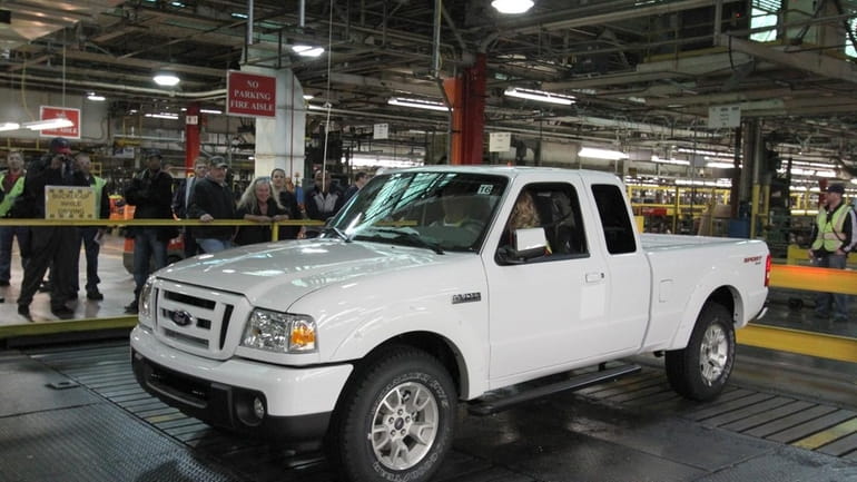 The last Ford Ranger pickup truck built in North America...