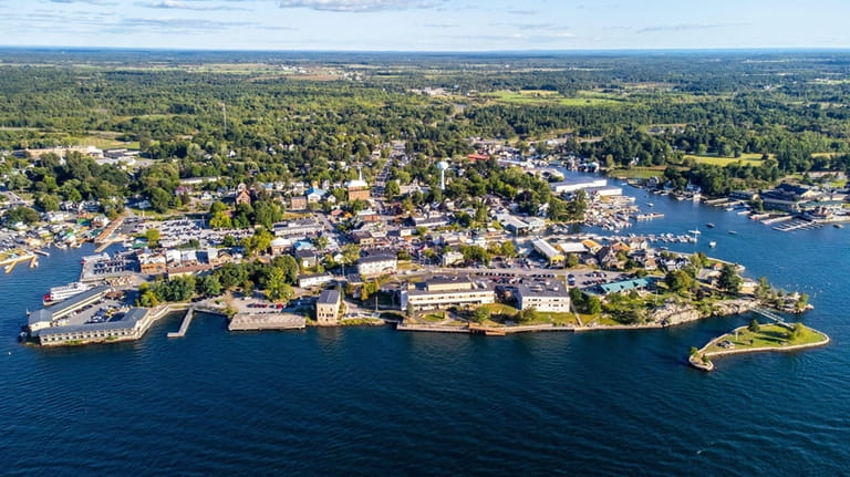 A view of Alexandria Bay, located in the Thousand Islands region...