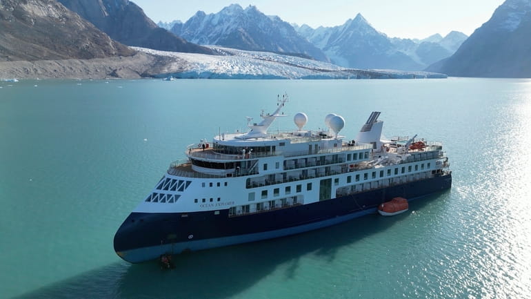 A view of the Ocean Explorer, a Bahamas-flagged Norwegian cruise...