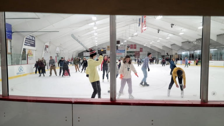 Skaters enjoy time on the ice at the Fenton Chester...