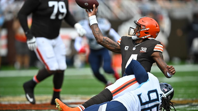 Browns QB Deshaun Watson is questionable to play against the