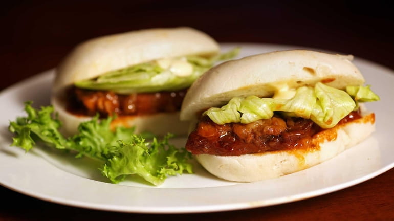Pork buns are packed with cuts of tender, fatty pork...