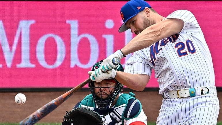 After late pitcher switch, Mets' Pete Alonso eliminated from Home Run Derby  by Julio Rodriguez's record first round - Newsday