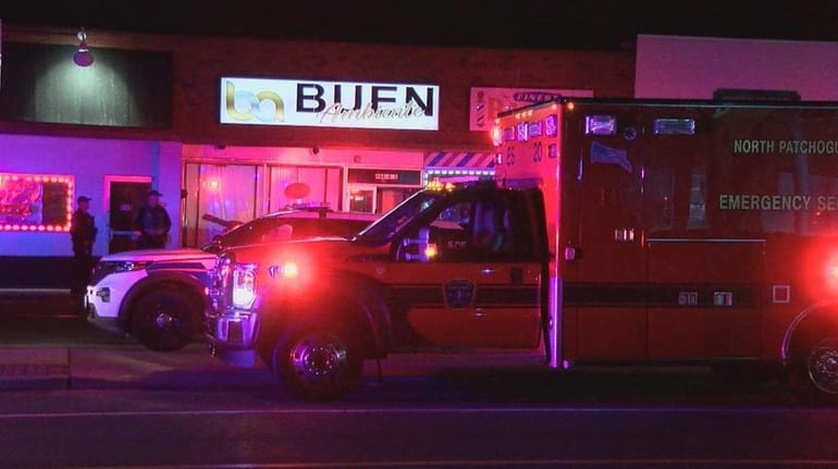 Two men were shot, one seriously, outside the El Buen Ambiente...