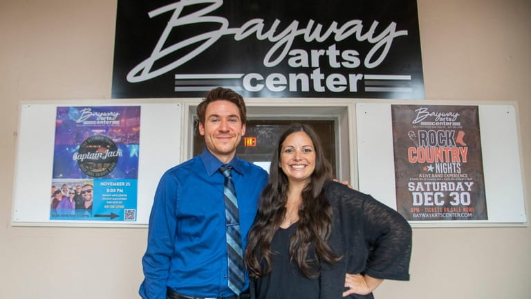 Alex Dollin, left, and Jessy Gill, co-owners of Bayway Arts...
