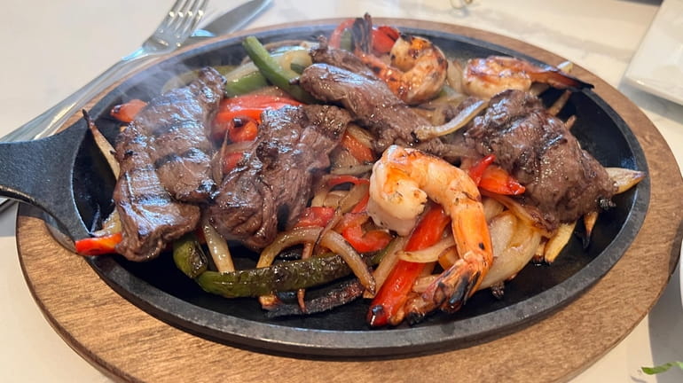 Steak fajitas at the new Frida's Mexican Cuisine in Plainview.
