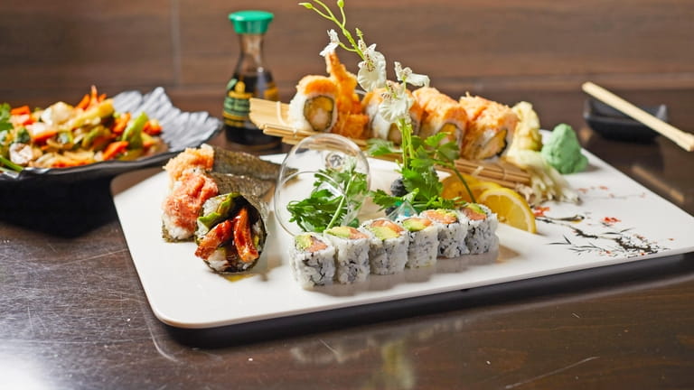 Assorted sushi and sashimi at Umami Sushi & Bar in...