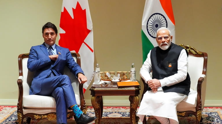Prime Minister Justin Trudeau takes part in a bilateral meeting...