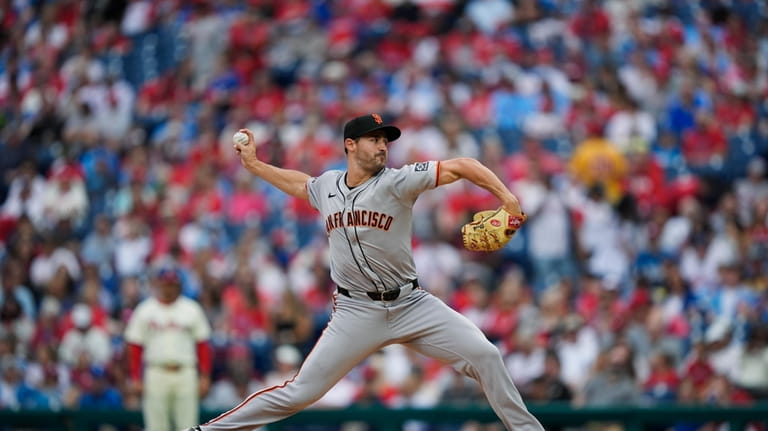San Francisco Giants' Mason Black pitches during the second inning...