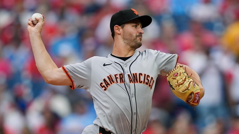 San Francisco Giants' Mason Black pitches during the second inning...