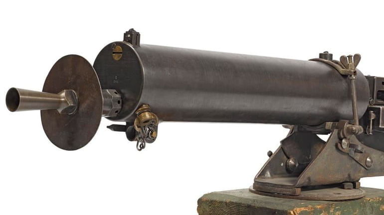 An inoperable WWI-era machine gun with a value of about $20,000...