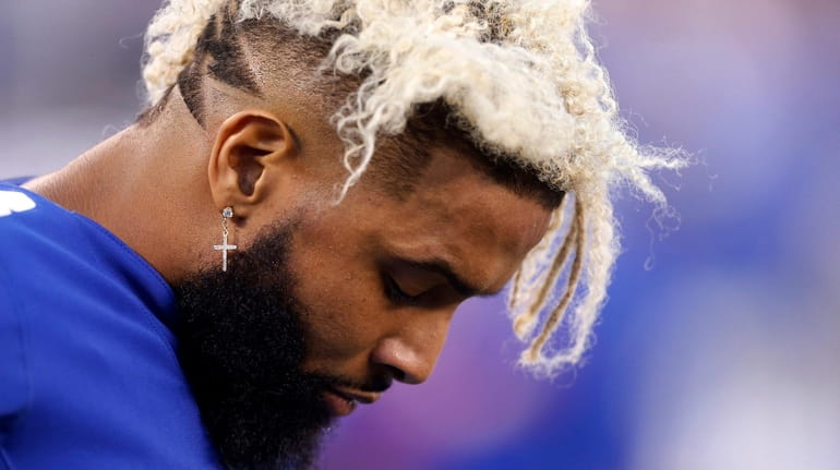 Odell Beckham of the Giants during the second half against...