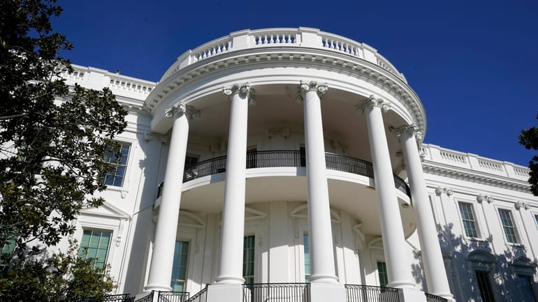 The White House, Sunday, Jan. 24, 2021, in Washington.