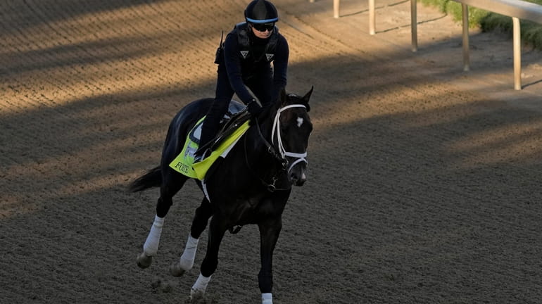 Kentucky Derby hopeful Forte works out at Churchill Downs Wednesday,...