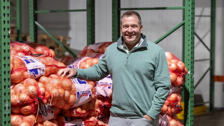Mike Longo, owner and CEO of Krystal Produce, on the warehouse...