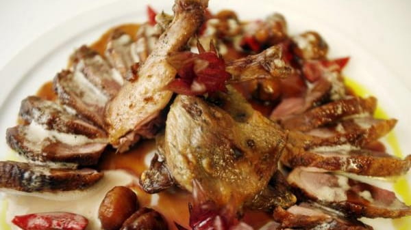 Whole-roasted Hudson Valley duck is served at Lola, a restaurant...