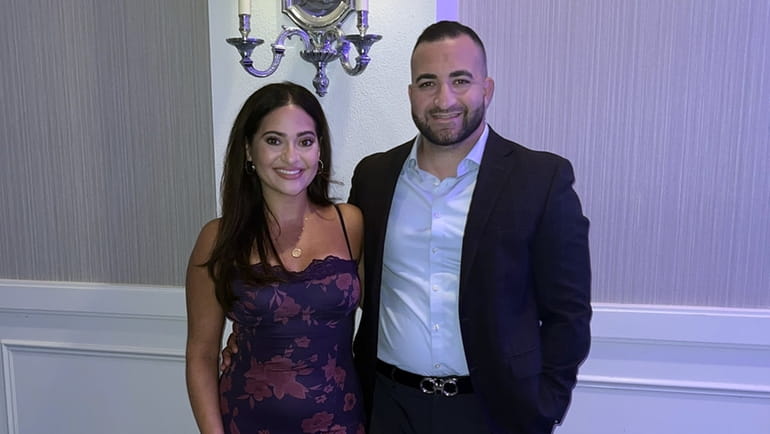 Stephan Shatarah of Levittown, a Palestinian Christian, with his wife, Chandler Shatarah....