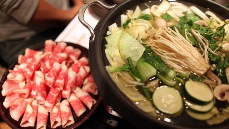 The Shabu Shabu casserole at the Imperial Seoul restaurant in...