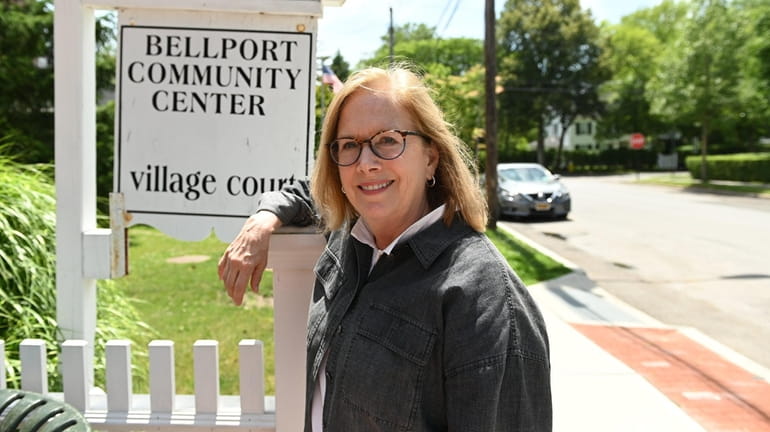 Incoming Bellport Mayor Maureen Veitch plans to hold periodic public gatherings...