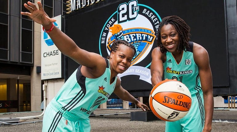 The New York Liberty and the WNBA unveil their new...