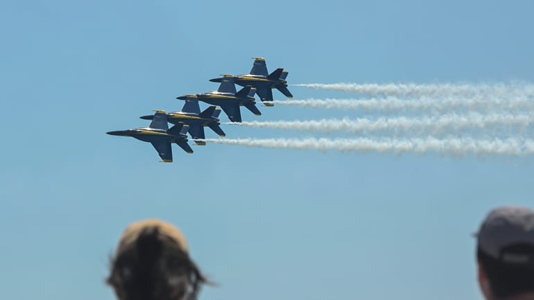 Blue Angels perform at the Bethpage Air Show at Jones...