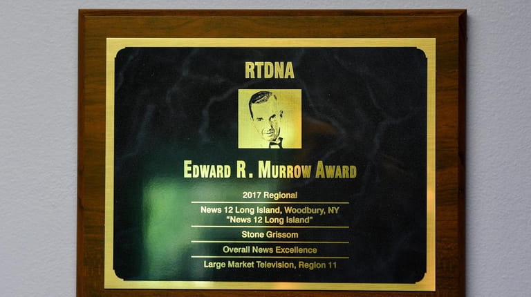 Stone Grissom's most prized award, The Edward M. Murrow Award,...