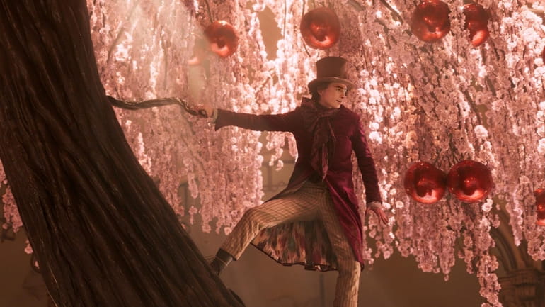 Timothée Chalamet as Willy Wonka in "Wonka."

 