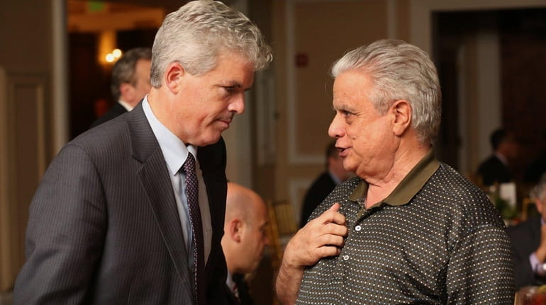 Suffolk County Executive Steve Bellone with Gary Melius in October...