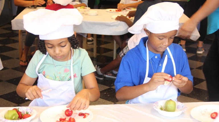 The Kids in the Kitchen program at the Long Island Children's...