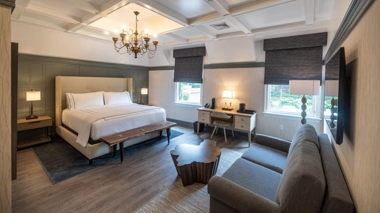 One of the bedrooms at the new Northport Hotel in...