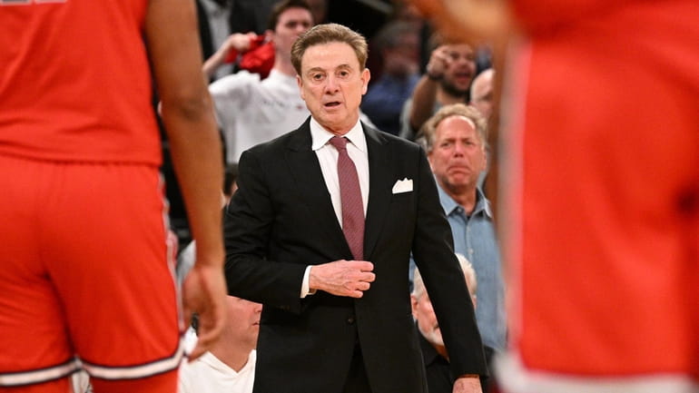 St. John's Red Storm head coach Rick Pitino in the...