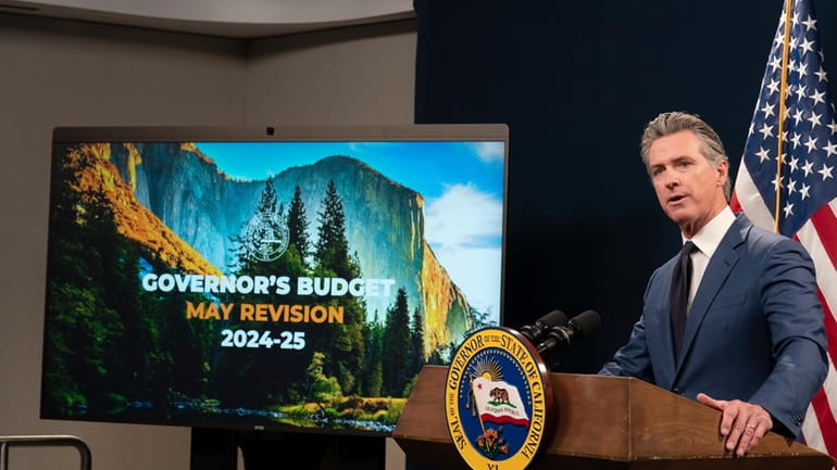 California Gov. Gavin Newsom unveils his revised 2024-25 state budget...